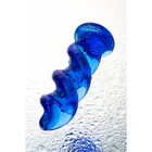 Анальная втулка Sexus Glass, стекло, цвет синий, 12 см, d=3,5 см - Фото 5