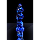 Анальная втулка Sexus Glass, стекло, цвет синий, 12 см, d=3,5 см - Фото 6