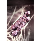 Двусторонний фаллоимитатор Sexus Glass, стекло, розовый, 18 см - Фото 4