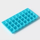 Форма для шоколада Доляна «Алфавит», силикон, 35×18 см, 32 ячейки (3.7×3.7×3 см), МИКС - Фото 5