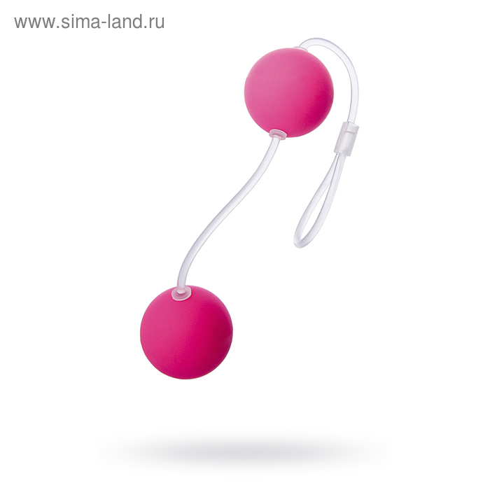 Вагинальные шарики Sexus Funny Five, ABS пластик, цвет розовый, d=3 см - Фото 1