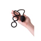 Анальная пробка с эрекционным кольцом Erotist, силикон, цвет чёрный - Фото 5