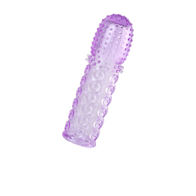 Насадка рельефная на пенис Tofya, цвет фиолетовый, 13,5 см