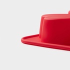 Форма для выпечки Доляна «Сердца», силикон, 16×16 см, 4 ячейки (7×7×3 см), цвет красный - Фото 4