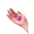 Вагинальные шарики Sexus Glass, стекло, цвет розовый, d=2,7 см - Фото 3