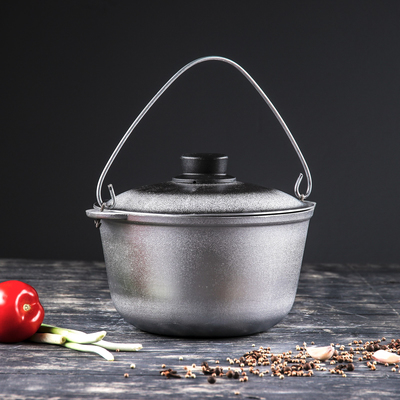 Казан алюминиевый "Турист", с крышкой и дужкой, 2.5 л