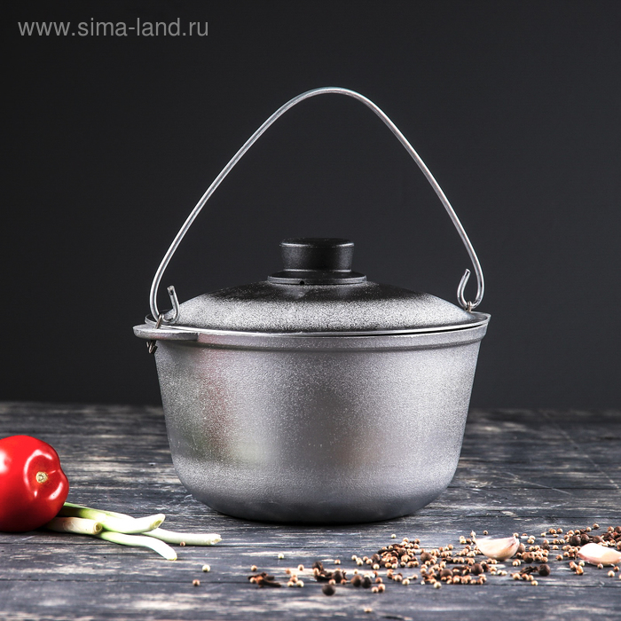 Казан алюминиевый "Турист", с крышкой и дужкой, 2.5 л - Фото 1