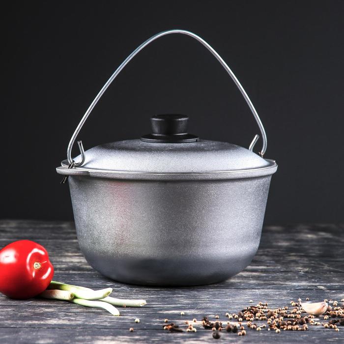 Казан алюминиевый "Турист", 3,5 л, с крышкой и дужкой - Фото 1