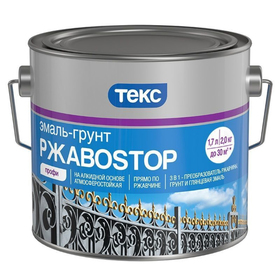 

Эмаль-грунт РжавоStop ТЕКС ПРОФИ зеленая глянцевая 0,9кг