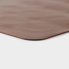 Коврик силиконовый для макаронс Доляна «Ронд», 27×24,5 см, цвет коричневый - фото 4176312