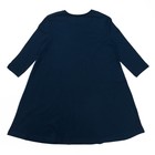 Платье для девочки "Сердечко", рост 110- 116 см (30), цвет тёмно-синий - Фото 2