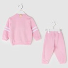 Костюм для девочки (джемпер+брюки) "Супер мимо", рост 68 см (22), цвет розовый - Фото 3