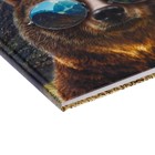 Дневник для 5-11 классов, "Медведь в очках", твердая обложка 7БЦ, глянцевая ламинация, 48 листов - Фото 3