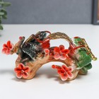 Нэцке керамика "Две жабы на ветке сакуры" 8х6,5х16 см - фото 290275856