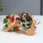 Нэцке керамика "Две жабы на ветке сакуры" 8х6,5х16 см - фото 8216655