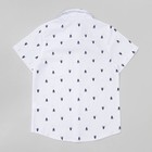 Рубашка для мальчика, рост 128 см, цвет белый CJ 6T (081) - Фото 2