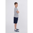Комплект для мальчика (футболка, шорты), рост 158 см, цвет серый меланж - Фото 1