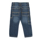 Брюки джинсовые для мальчиков, рост  86 см, цвет синий 2060_М - Фото 5
