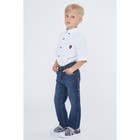 Брюки джинсовые для мальчиков, рост  152 см, цвет синий 2060 - Фото 2