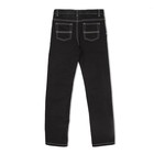 Брюки джинсовые для мальчиков, рост  104 см, цвет чёрный 2062 - Фото 5