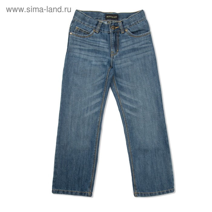 Брюки джинсовые для мальчиков 3055 С, рост  158-164 см, цвет синий 3055 - Фото 1