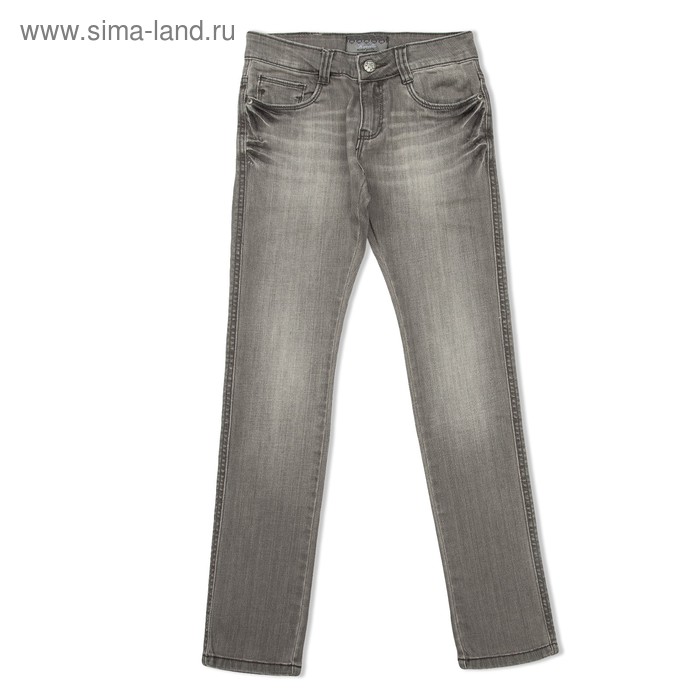 Брюки джинсовые д/д 4053 Сер, рост  122-128 см, цвет серый 4053 - Фото 1