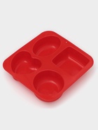 Форма для выпечки «Фигуры и сердце», 16×17 см, 4 ячейки (7×7 см), силикон, МИКС - Фото 2