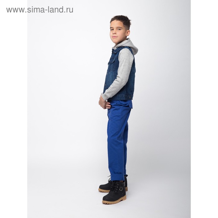 Куртка (джинсовка), рост 128 см, цвет тёмно-синий KS-7 - Фото 1