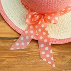 Шляпка детская «Горох», р-р 50-52 см, цвет светло-розовый - Фото 2