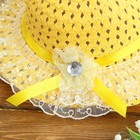 Шляпка детская «Камушек», р-р 50-52, цвет жёлтый - Фото 2