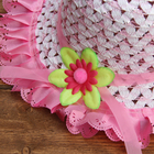Набор сумочка и шляпка с цветочком р-р 50-52 см, цвет светло-розовый - Фото 4