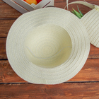 Набор сумочка и шляпка с бантиком, р-р 50-52 см, цвет бежевый - Фото 3