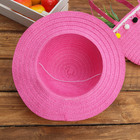 Набор сумочка и шляпка с шариками, р-р 50-52 см, цвет розовый - Фото 3