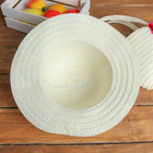 Набор сумочка и шляпка с цветком, р-р 50-52 см, цвет белый - Фото 3
