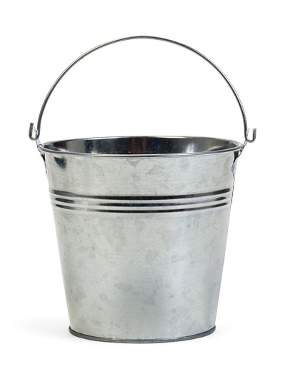 Декоративно кашпо для цветов «Ведёрко альма», 1 л, d=13 см, h=12.2 см, металлическое