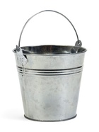Декоративное кашпо для цветов «Ведёрко альма», 1 л, d=13 см, h=12.2 см, металлическое - Фото 3