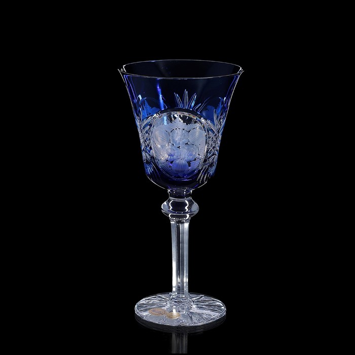 Бокал для вина "Карин", 200 мл, синий, 10 × 10 × 20 см - Фото 1