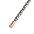 Бур по бетону ТУНДРА, крестовый наконечник, двойная спираль, SDS-plus, 6×160 мм - Фото 4