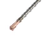 Бур по бетону ТУНДРА, крестовый наконечник, двойная спираль, SDS-plus, 10×310 мм - Фото 4