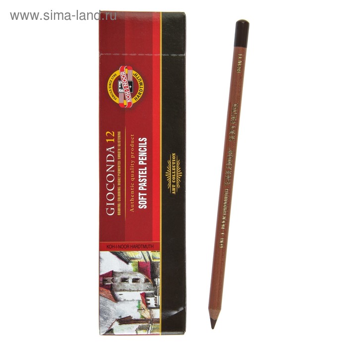 Пастель сухая в карандаше Koh-I-Noor GIOCONDA 8820/11 Soft Pastel, caput mortuum light (коричневый) - Фото 1