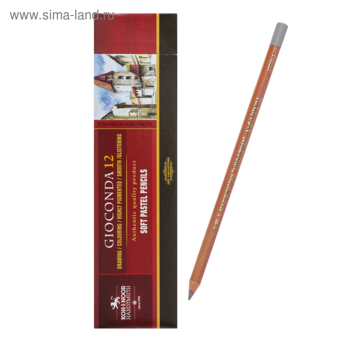 Пастель сухая в карандаше Koh-I-Noor GIOCONDA 8820/44 Soft Pastel, серая - Фото 1