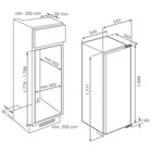 Морозильная камера Teka TGI2 200 NF, встраиваемая, класс А+, 220 л, белая - Фото 2