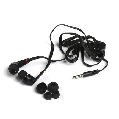 Наушники Mediagadget DA-X100HS, вакуумные, микрофон, 110 дБ, 32 Ом, 3.5 мм, 1.2 м, черные