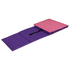 Коврик гимнастический детский 150 × 50 см, толщина 7 мм, цвет розовый/фиолетовый - Фото 2