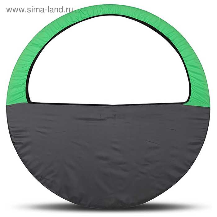 Чехол-сумка для обруча, диаметр 60-90 см, цвет салатно-серый - Фото 1