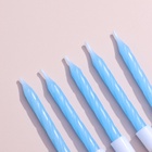 Свечи для торта «Неон», 5 см, 10 шт., синие - Фото 3