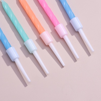 Свечи для торта «Неон», 7 см, 10 шт., разноцветные