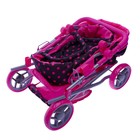 Коляска для кукол, зима-лето, 2 в 1, с переноской, корзиной, ручка регулируется, металлический каркас - Фото 13