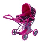 Коляска для кукол, зима-лето, 2 в 1, с переноской, корзиной, ручка регулируется, металлический каркас - Фото 8