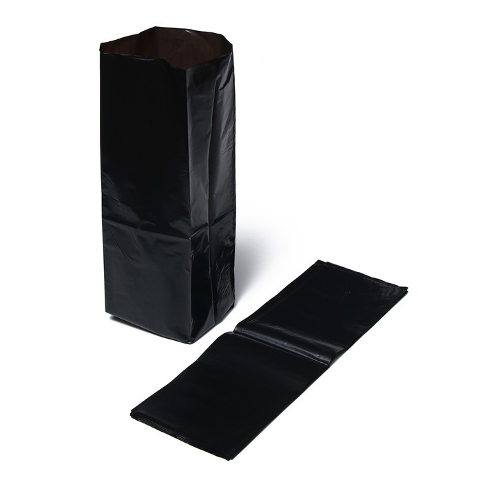 Пакет для рассады, 10 л, 14 × 45 см, полиэтилен толщиной 120 мкм, с перфорацией, чёрный, Greengo - Фото 1
